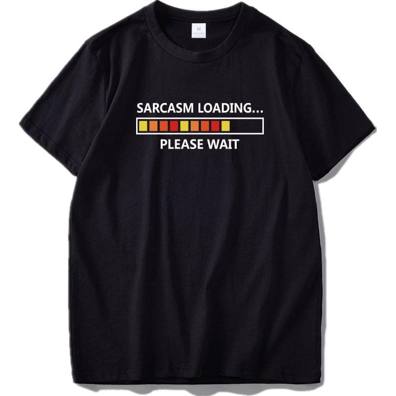 Sarcasm Print T-shirt