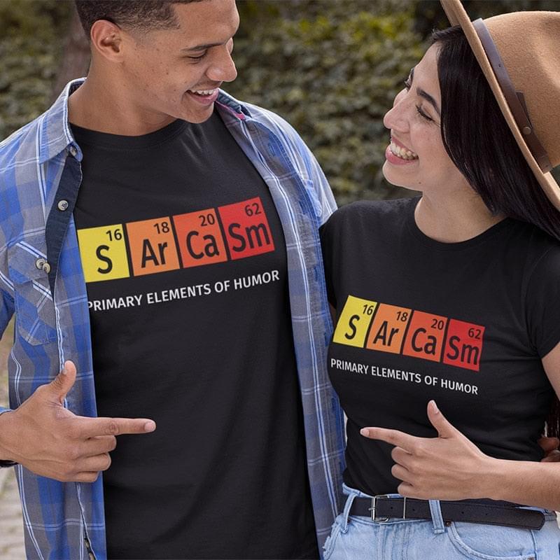 Sarcasm Print T-shirt