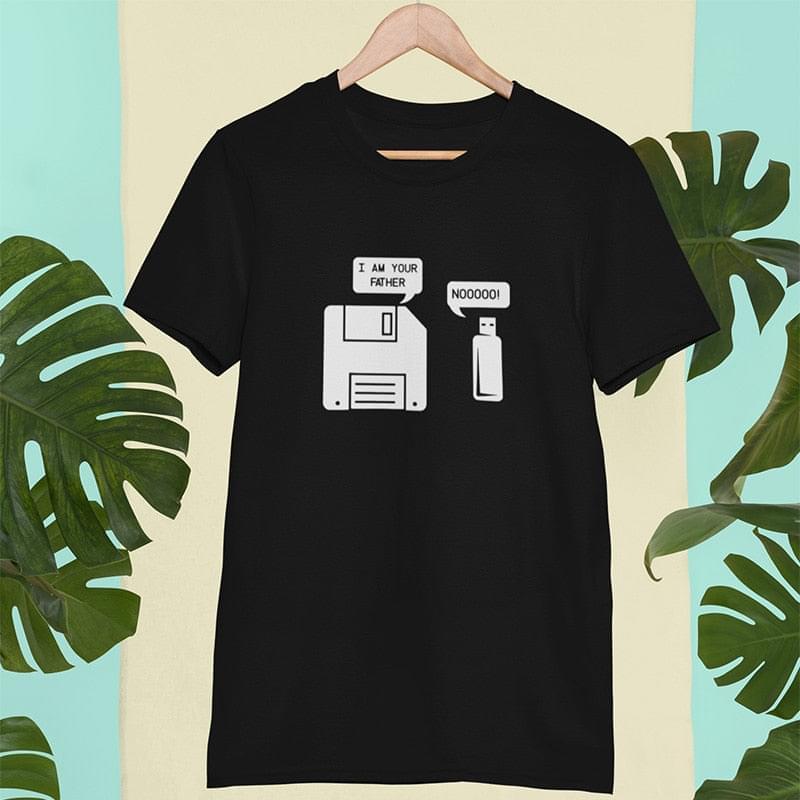 USB Floppy Disk "I am Your Father" T-shirt