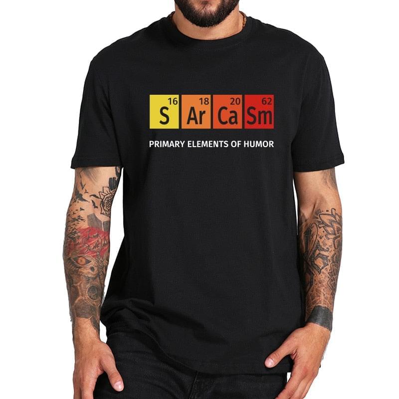 Sarcasm Print T-shirt