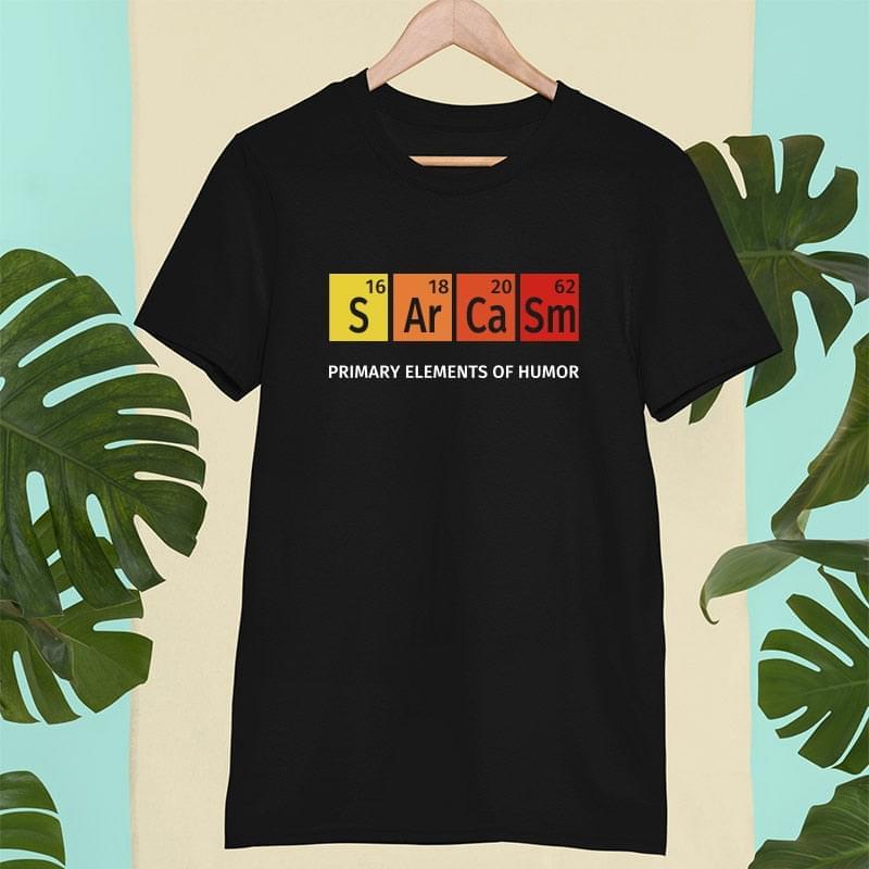 Sarcasm Print T-shirt