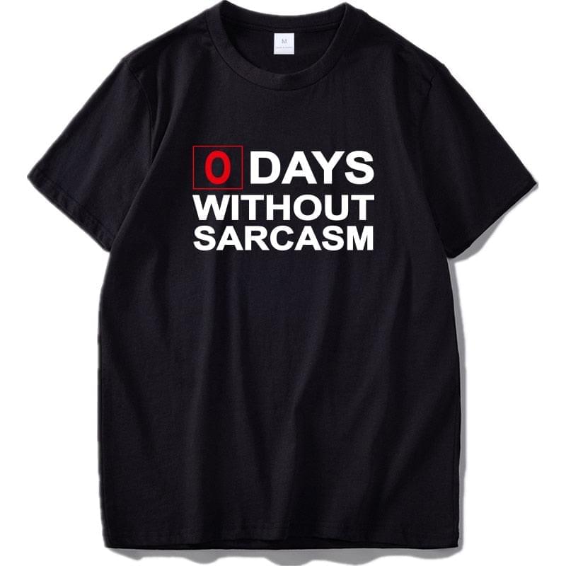 Sarcasm Print T-shirt