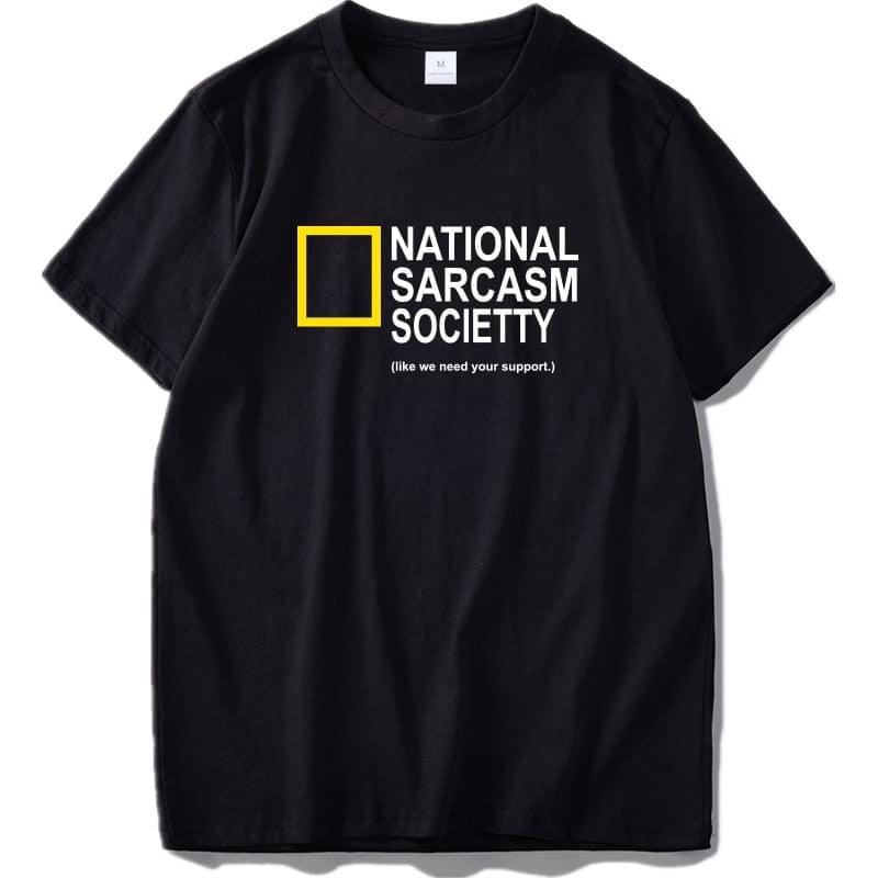 Sarcasm Print T-shirt