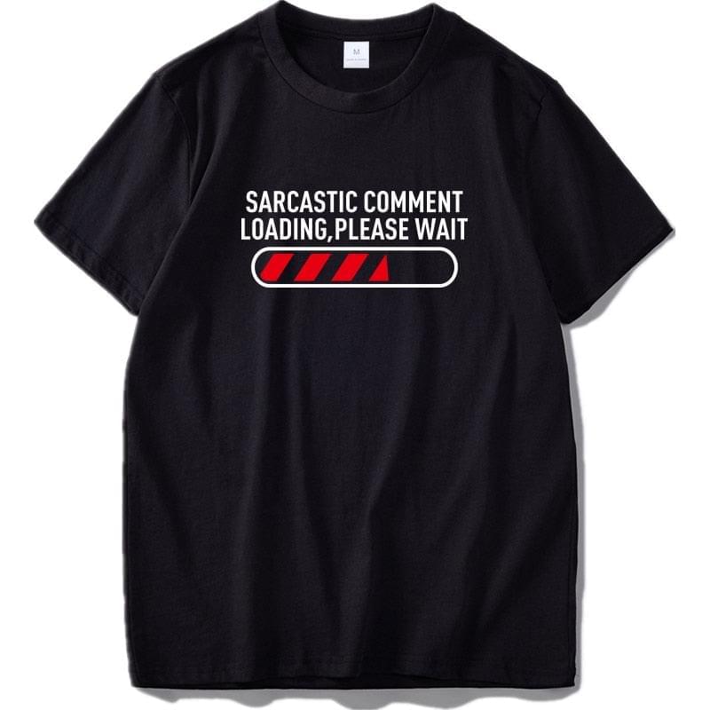 Sarcasm Print T-shirt