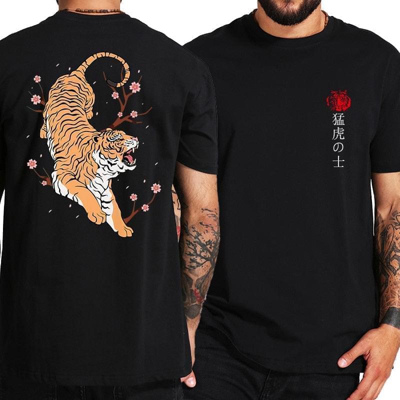 Tiger Japanese Tokyo Back Print T-Shirt