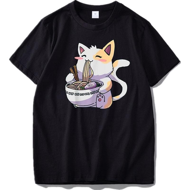 Ramen Cat kawaii Anime T-Shirt